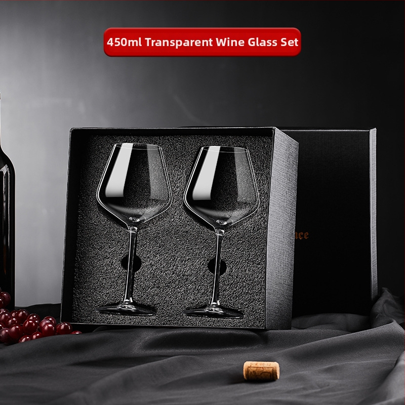 Set čaša za crveno vino u kutiji poklona, kristalne velike visoke čaše za kućnu uporabu