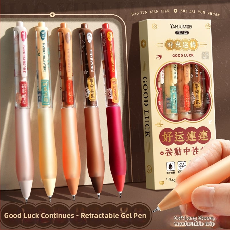 Gel olovka set – Swordsmith Good luck serija, plastično kućište, mesing vrh