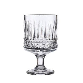 Goblet čaša s reljefnim dizajnom suncokreta za sok, deserte i vino; staklo soda-lime; retro luksuzni stil; set od 1 kom; premium proizvod