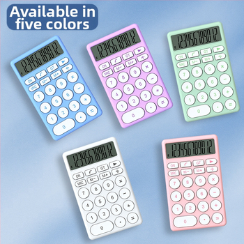 Aritmetikai számológép – YGANO 2206, műanyag ház, 12 jegyű kijelző, száraz elemről működik