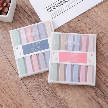 Morandi Color Highlighter – plastično kućište, pakiranje u kutiji, jednostrani vrh, tiskani logo