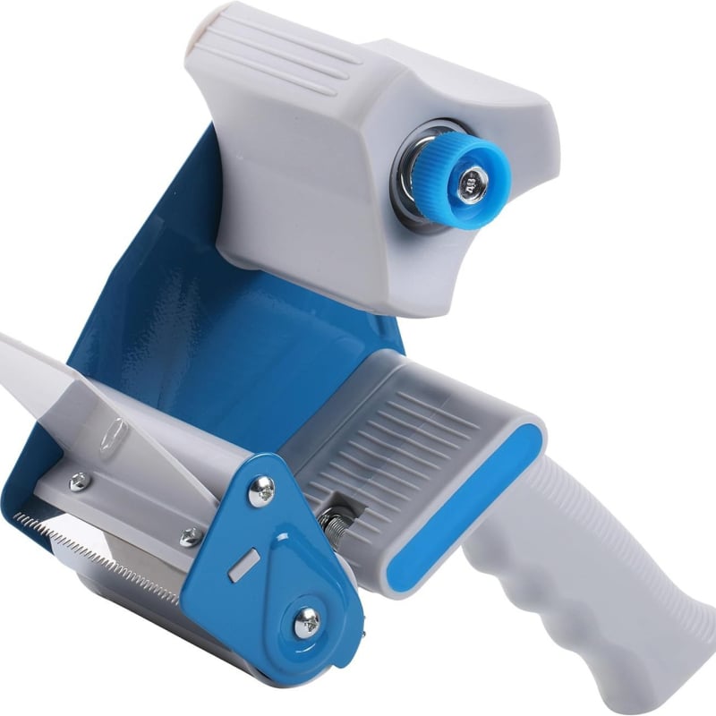 Ručni zatvarač kutija s ABS+ metalnim tijelom, model 15008/15018, širina trake do 60 mm, promjer vretena trake 76 mm, neto težina 471–560 g