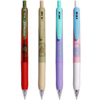 Gél toll Postmark Limited sorozat, műanyag ház, rozsdamentes acél hegy, törölhető tinta.