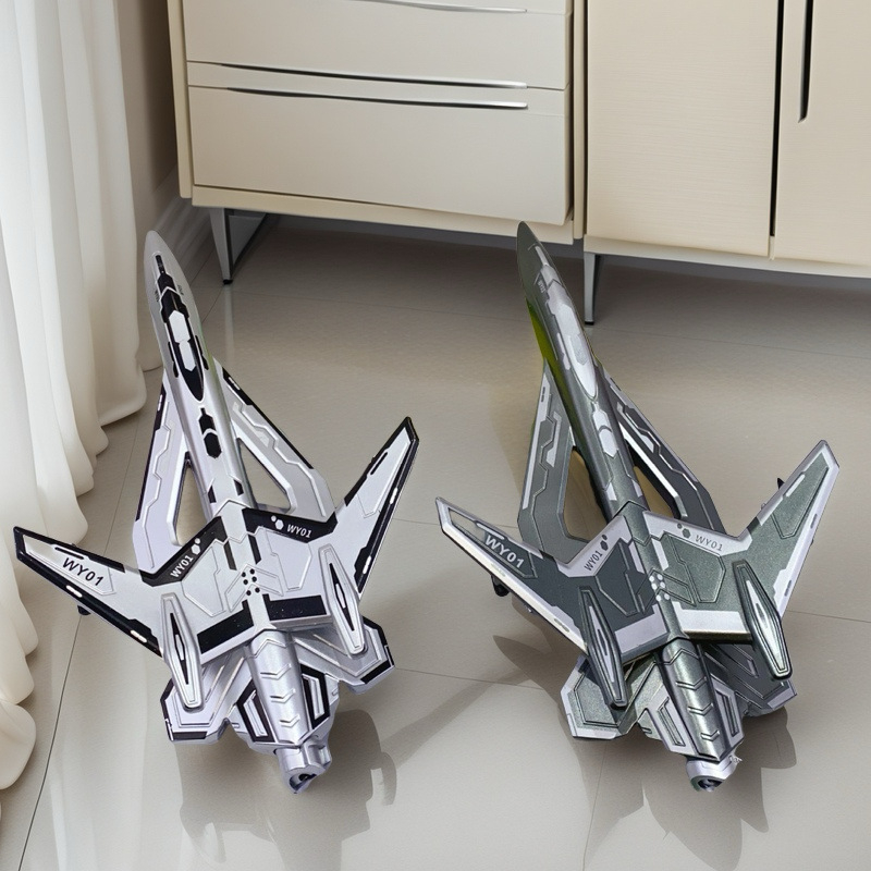 Stealth Fighter világító gél tollal – repülőgép modell, műanyag tokozás, tűhegyes vég, dobozos csomagolás, gyermekeknek és diákoknak