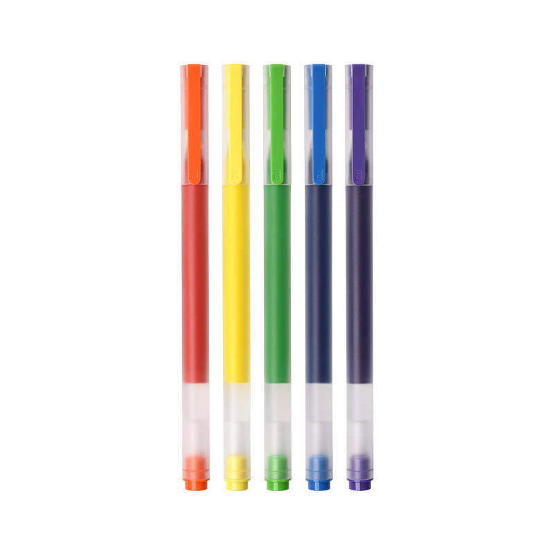 Set gel olovaka, 5 kom, dizajn s uklonjivim poklopcem, plastično kućište, za učenike i nastavnike za ocjenjivanje i potpisivanje dokumenata