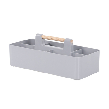 Kutija za pohranu na radnom stolu - PP plastika, model 8963, kapacitet 2 L, moderan minimalistički dizajn, za organiziranje kozmetike.