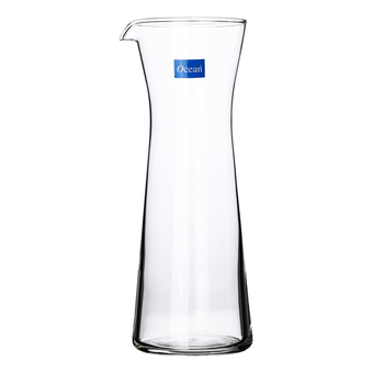 Üveg boröntő kifolyóval, modern és egyszerű stílus, logóval, borhoz tartozó eszközök