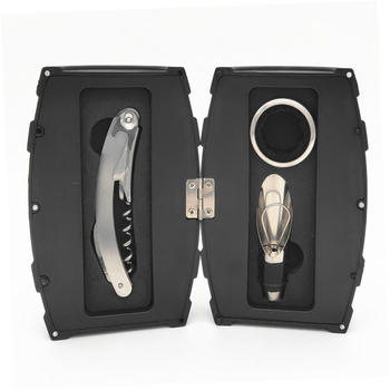 Комплект от отварачки за вино с дизайн на бутилка, пластмасов материал, 3- или 5-частов комплект, възможен печат на лого