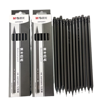 M&G 308F6/308F7 Drvena šestostruka olovka za učenike osnovne škole, 2B/HB, s kožnim vrhom