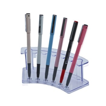 Keji държач за химикалки – PS материал, модел K-075, обработка по поръчка, без печат на лого