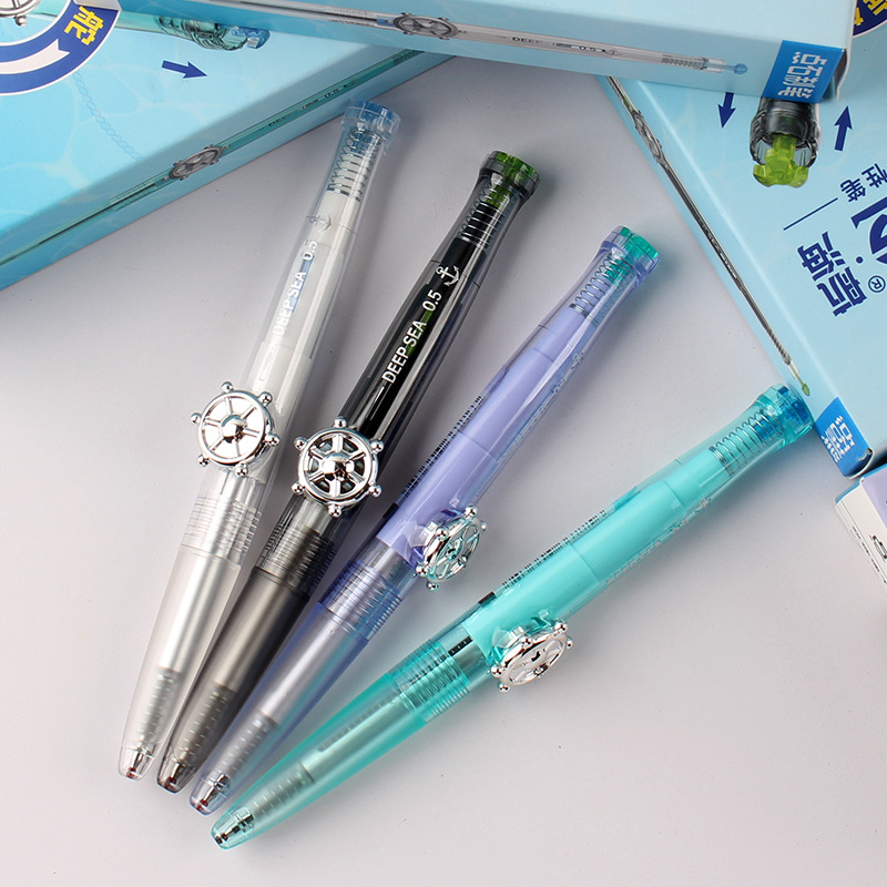 Dian Shi golyós roller toll Bullet tip, kettős forgó mechanizmus, gyorsan száradó tinta, műanyag burkolat, fém hegy
