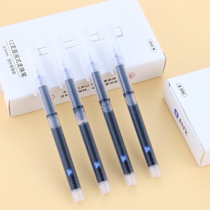 Gél tollal nagy kapacitású toll vizsgákhoz és naplókhoz; Nanzhen Classic, műanyag ház, nem törölhető tinta, hegy anyaga: egyéb anyagok