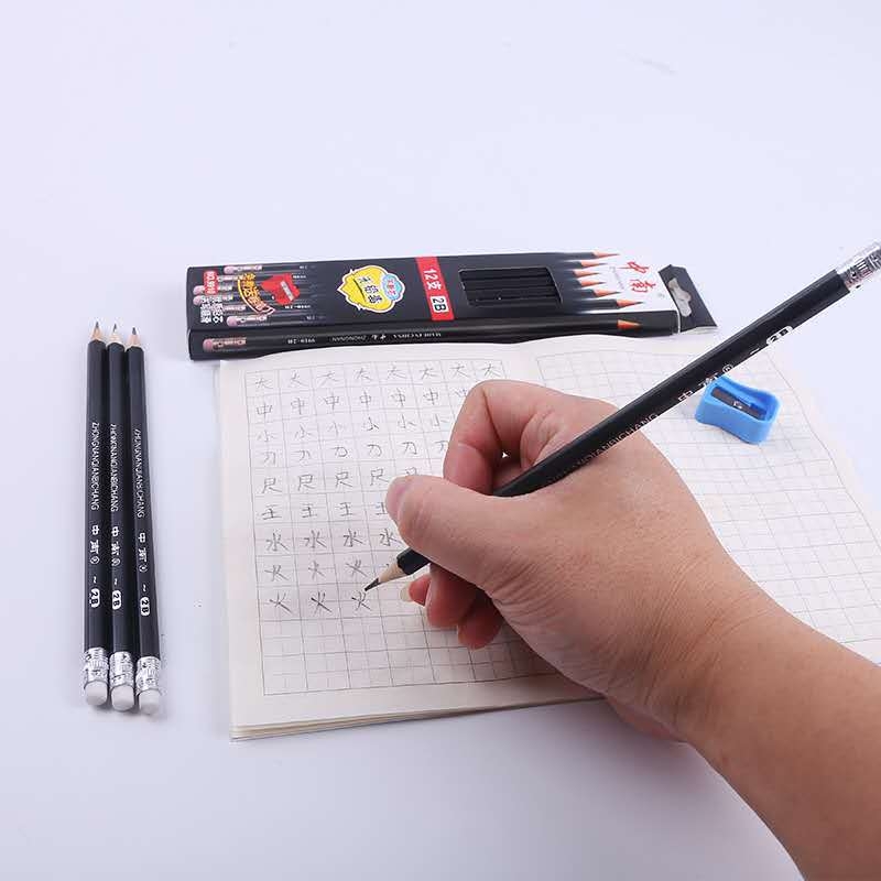 2B fa ceruza, 12 db/doboz, fa héj