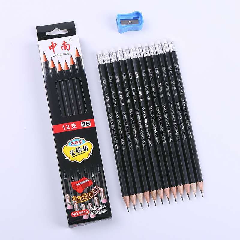 2B fa ceruza, 12 db/doboz, fa héj