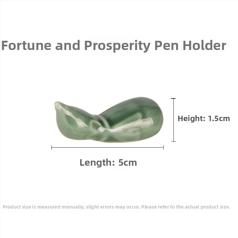 Keramický stojan na štetce s motívmi zvierat pre kaligrafiu, model KTBG-07