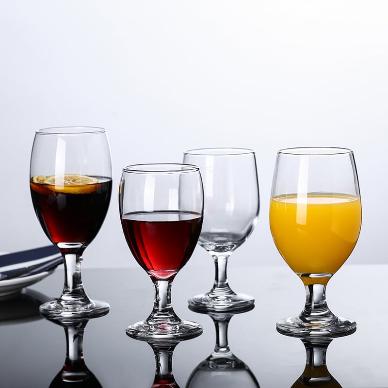 Čaša za crveno vino, staklo, kapacitet 301–400 ml, jednostavan stil, mogućnost prilagodbe logom