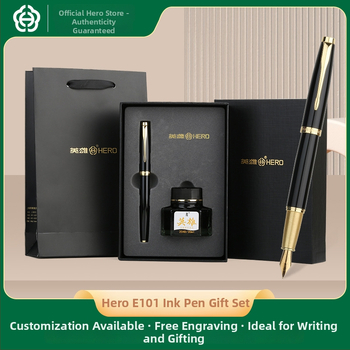 E101 íridium tollheggyel, fém tokkal – forgó tintaellátó rendszer, ajándék dobozos készlet, egy darab modell