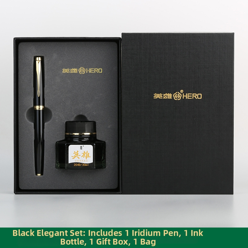 E101 íridium tollheggyel, fém tokkal – forgó tintaellátó rendszer, ajándék dobozos készlet, egy darab modell