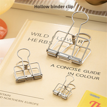 Skeleton Klip a mappa – rozsdamentes acél, üreges kivágású swallowtail dizájn, 304 élelmiszer-minőség