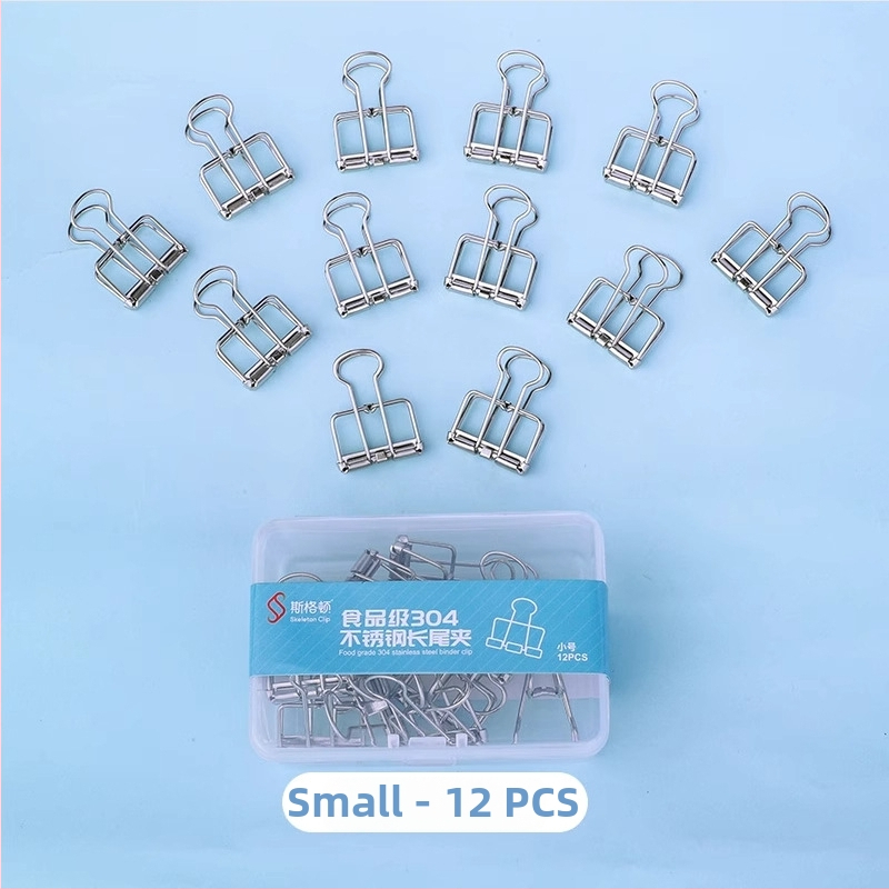 Skeleton Klip a mappa – rozsdamentes acél, üreges kivágású swallowtail dizájn, 304 élelmiszer-minőség