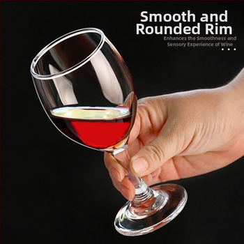 Pohár boros szódalime üvegből, egyrészes formázás, modern egyszerű stílus, díszdobozos csomagolás