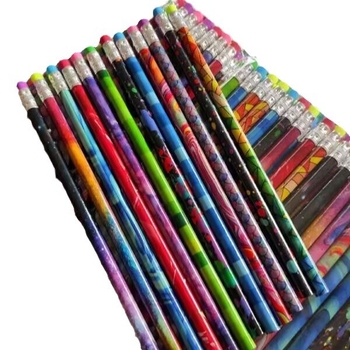 Grebalj olovka s slatkom karikaturom glavom, drveno kućište, model LX-33, 10 kom. u kutiji, marka Big mouth