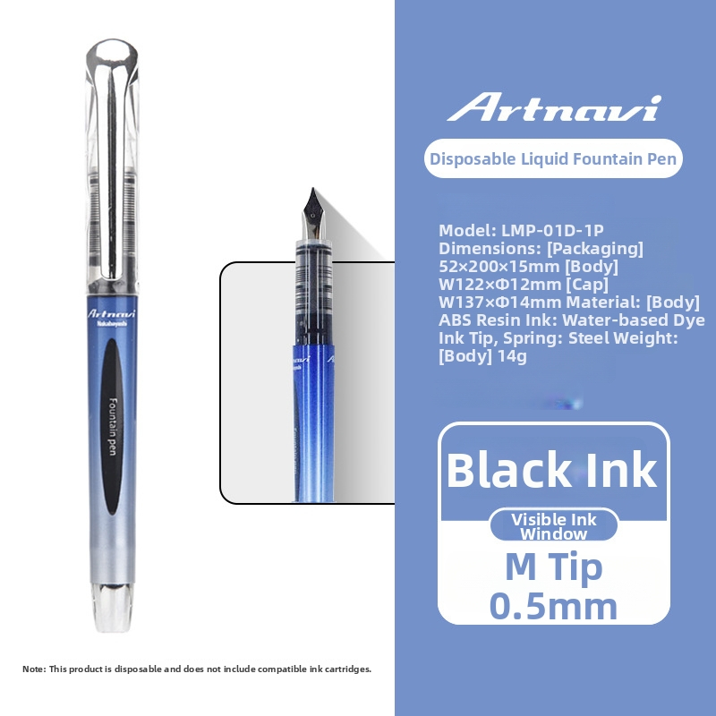 Nakabayashi egyszer használatos toll kezdőknek: mindennapi írás és kalligráfia gyakorlás, modell LMP-01D-1P