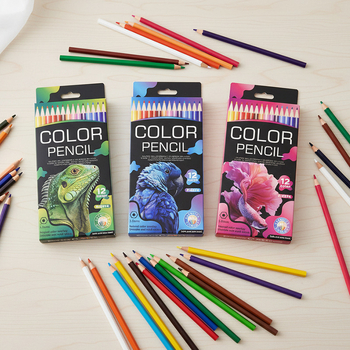 Fa hexagonális testű színes ceruza készlet, HB grafitkeménység, márka Superior Lead, termékkódja P-2605, GB Nemzeti Szabvány