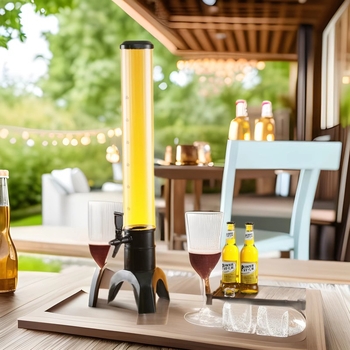 Csapolt sör adagoló, 3L kapacitás, műanyag kivitel, logó nyomtatva, Vane márka, ütésálló