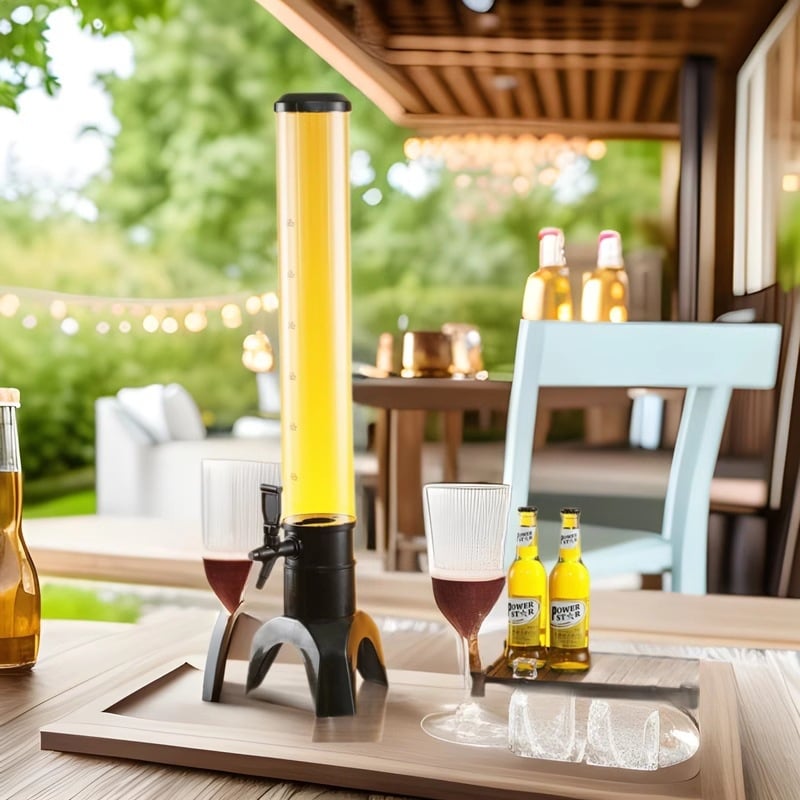 Csapolt sör adagoló, 3L kapacitás, műanyag kivitel, logó nyomtatva, Vane márka, ütésálló