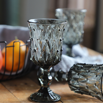 Čaša za vino – Staklo, Vintage stil, 238 g, Značka YN, Pojedinačno pakiranje