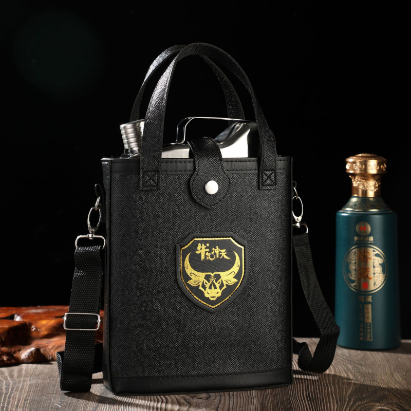 316 rozsdamentes acél hordozható italos flakon, retro luxus stílus, kapacitás 3/5/7 jin, logó nyomtatás elérhető