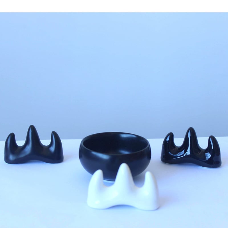 Suport ceramic pentru pixuri Hongjie, model 5961, imprimare siglă disponibilă; cadou pentru nuntă, zi de naștere, casă nouă.