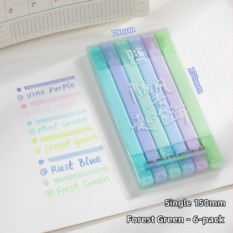 Kétfejű kiemelő toll, puha heg, műanyag ház, ferde fej, nem törölhető