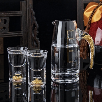 Hausvan kristály spirit pohár készlet adagolóval, könnyed luxus ajándékdobozzal, 10+ darab