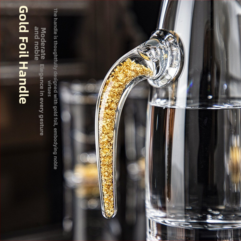 Hausvan kristály spirit pohár készlet adagolóval, könnyed luxus ajándékdobozzal, 10+ darab