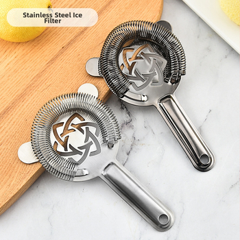 Filter na ľad z nerezu pre koktaily – profesionálny barový filter s sieťkou na miešanie