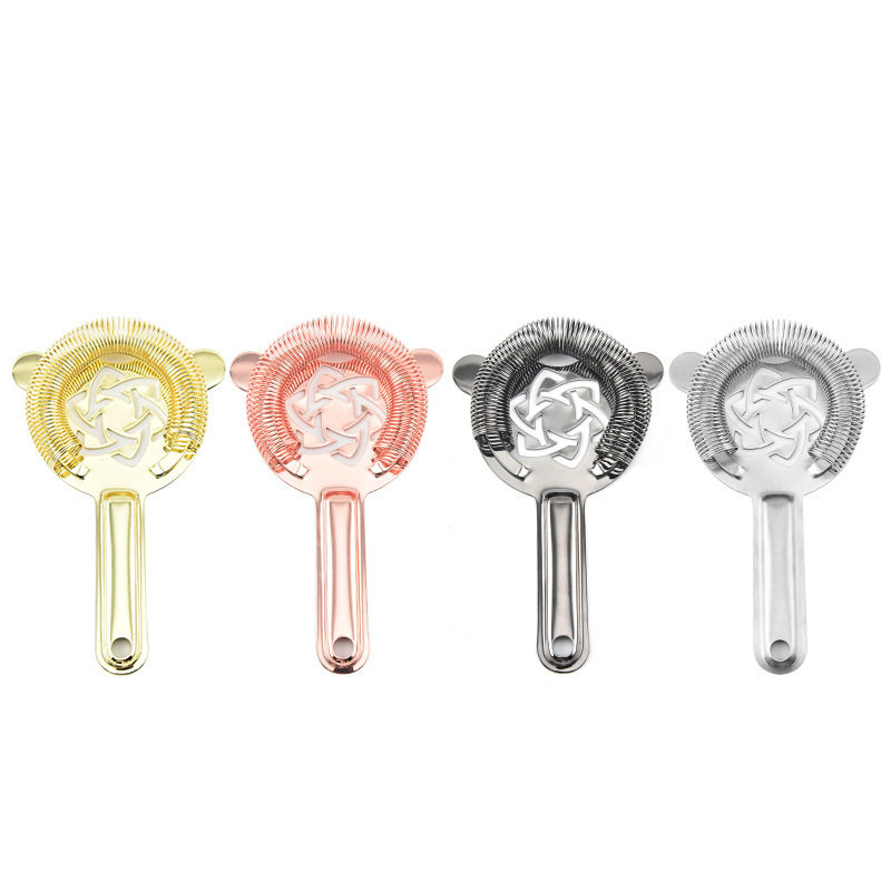 Ανοξείδωτο φίλτρο πάγου για κοκτέιλ – επαγγελματικό φίλτρο μπαρ με μεταλλικό πλέγμα για ανάμειξη