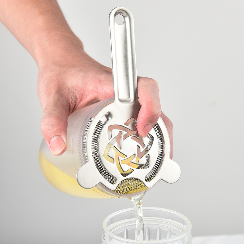 Ανοξείδωτο φίλτρο πάγου για κοκτέιλ – επαγγελματικό φίλτρο μπαρ με μεταλλικό πλέγμα για ανάμειξη