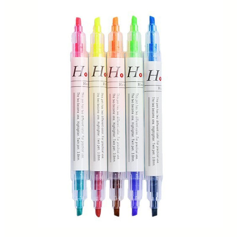 Marker za isticanje s dvostrukom glavom, plastično kućište, model Highlighter