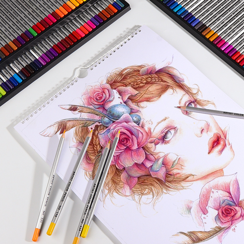 Initiation 150 darab olaj alapú színes ceruza készlet, fából készült test