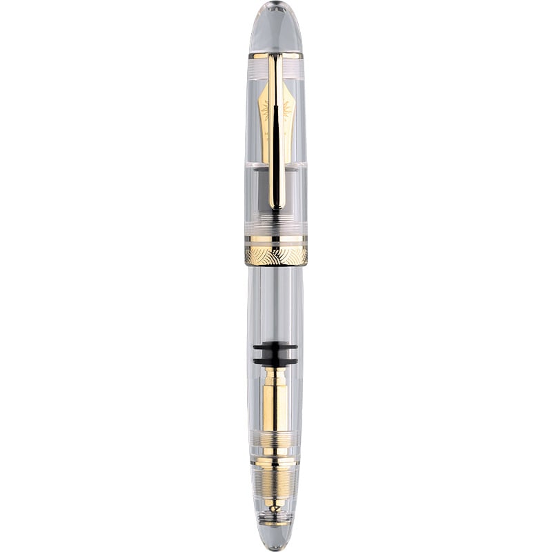 Moonman P140 Prozirno demonstracijsko pero – klipno punjenje, Iridij vrh, tijelo od smole