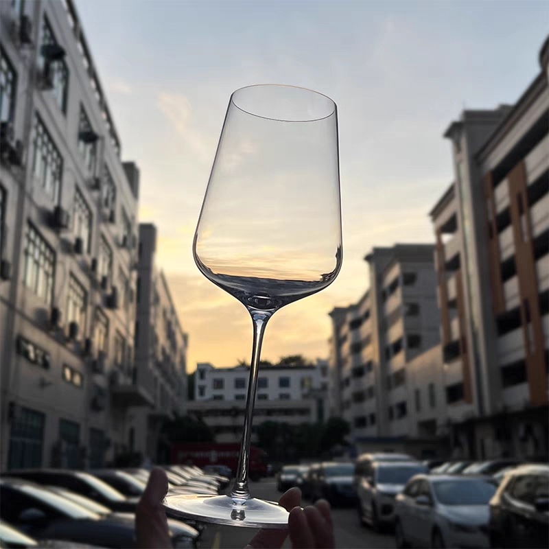 JMN kristalna čaša za crveno vino, ručno izrađena, ultra-tanka, elegantan stil laganog luksuza