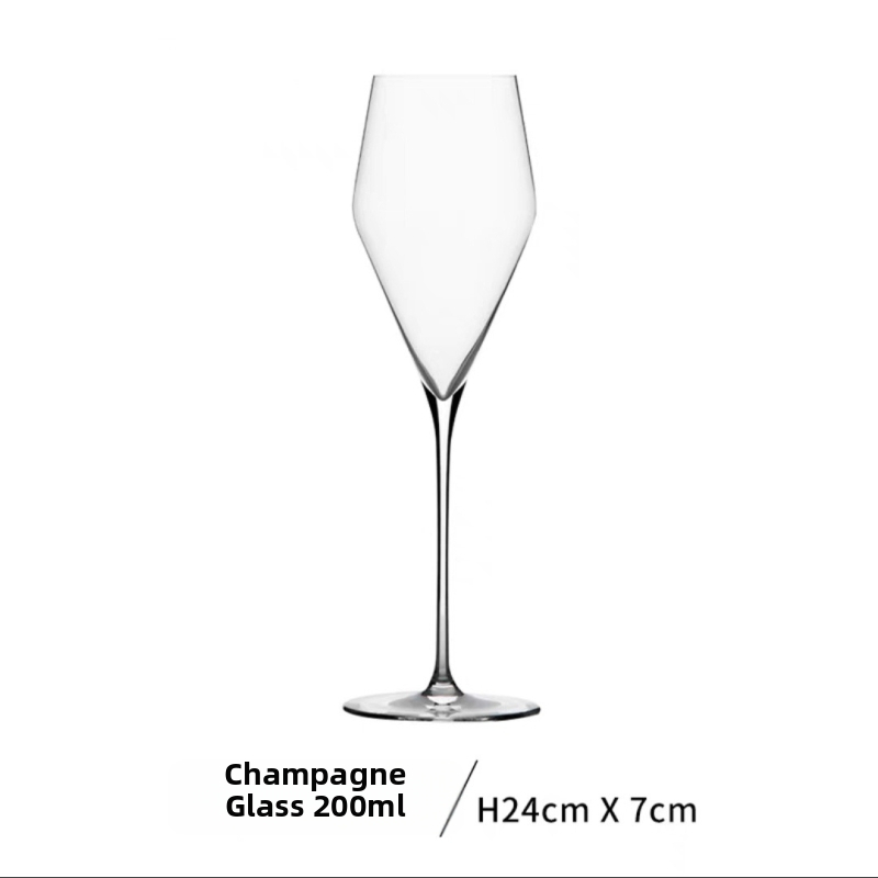 JMN kristalna čaša za crveno vino, ručno izrađena, ultra-tanka, elegantan stil laganog luksuza