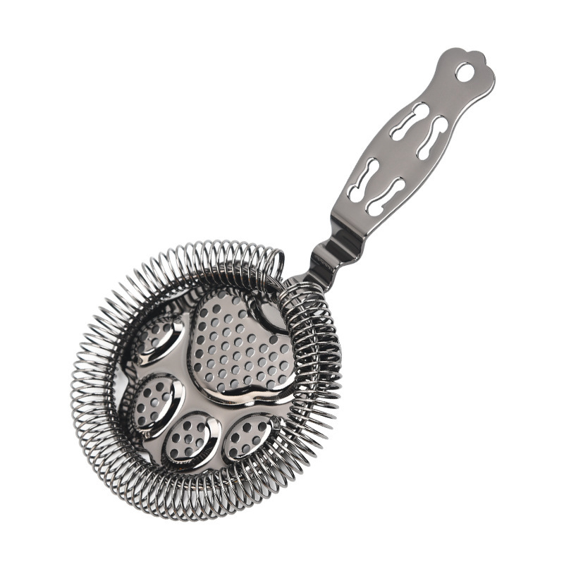 Σέικερ για κοκτέιλ από ανοξείδωτο ατσάλι 304 με διαχωριστή πάγου και φίλτρο κρασιού, Bear Paw Ice Filter, 94 g