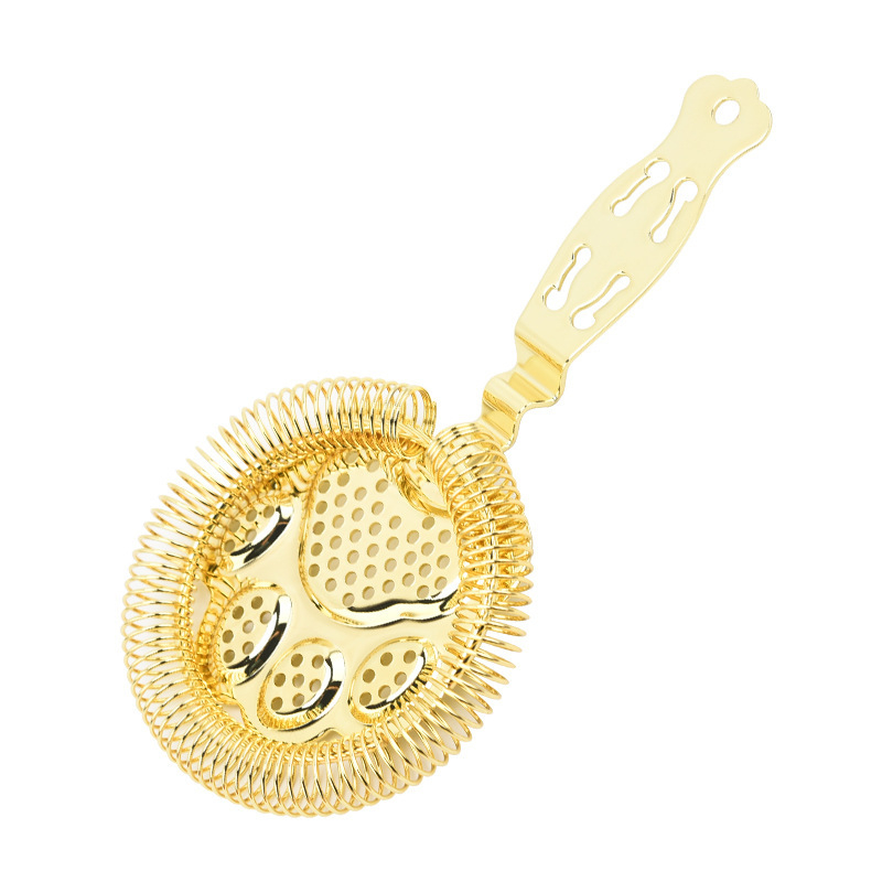 Σέικερ για κοκτέιλ από ανοξείδωτο ατσάλι 304 με διαχωριστή πάγου και φίλτρο κρασιού, Bear Paw Ice Filter, 94 g