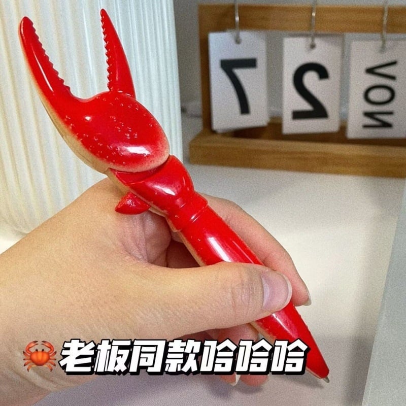 Novo personalizirano kreativno pero u obliku kandže raka, s klipom, gel pero s pritisknim mehanizmom