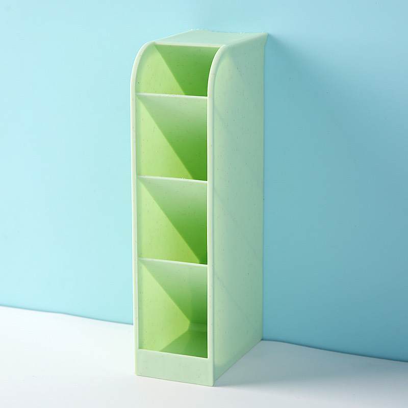 Suport pentru pixuri cu inserție înclinată, design nordic minimalist și transparent, material PP, formă pătrată, model CY7040, 639433889945