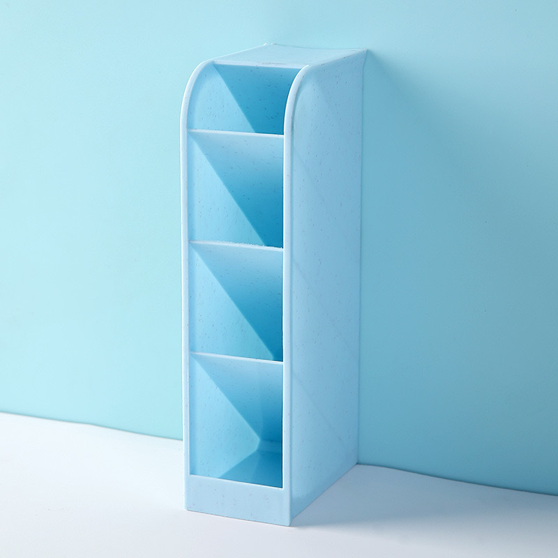 Suport pentru pixuri cu inserție înclinată, design nordic minimalist și transparent, material PP, formă pătrată, model CY7040, 639433889945