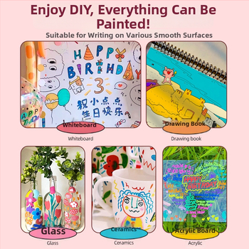 Detský marker na bielu dosku DW228, plastové puzdro, šírka čiary 1–2 mm, mazateľné